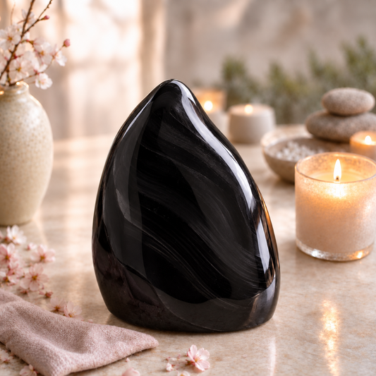 Polished Black Obsidian Freeform